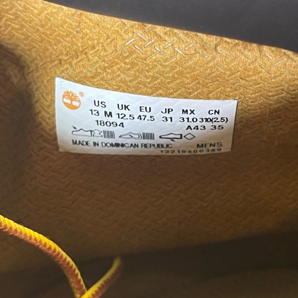 Timberland® Classic 6-Inch Waterproof Men’s Boot Size 13 - Picture 13 of 16